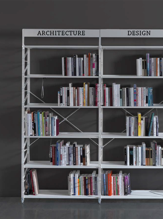 scaffali per arredo biblioteca